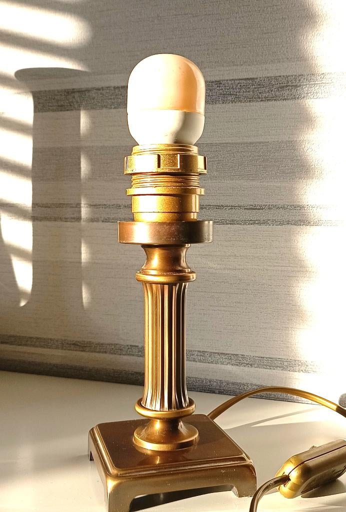 Herda lampenvoet -zuilen lamp -kolomlamp -genummerd  70 s, Gebruikt, Overige materialen, Ophalen of Verzenden, Minder dan 100 cm
