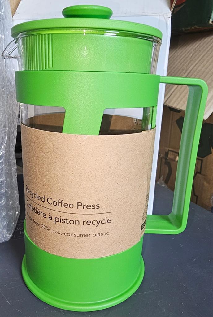 Starbucks Bodum Recycled French Press Koffiezetter Groen, Gemalen koffie, Ophalen of Verzenden, 4 tot 10 kopjes, Koffiemachine