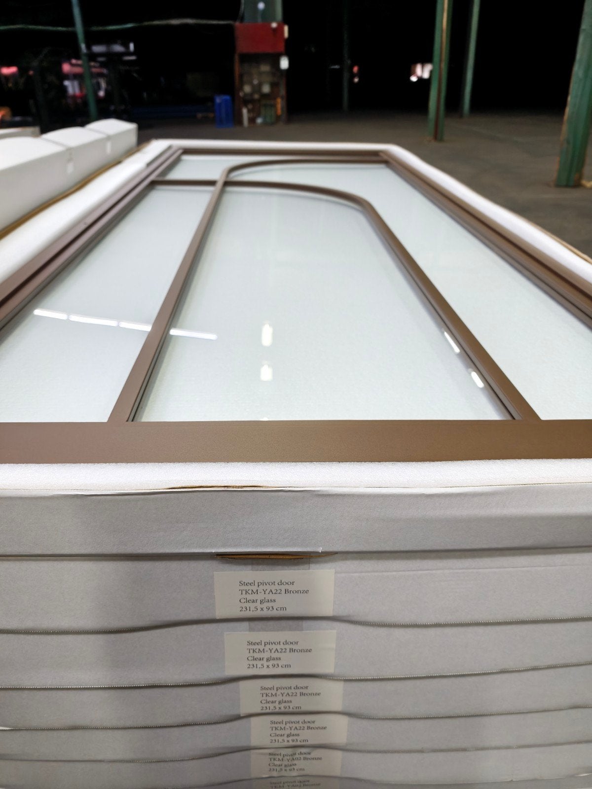 Uit voorraad Stalen Taatsdeur met Glas - Zwart of Brons, 80 tot 100 cm, 215 cm of meer, Binnendeur, Nieuw