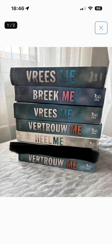 6 boeken uit de populaire serrie “me” van Tahereh Mafi, Boeken, Ophalen of Verzenden, Zo goed als nieuw