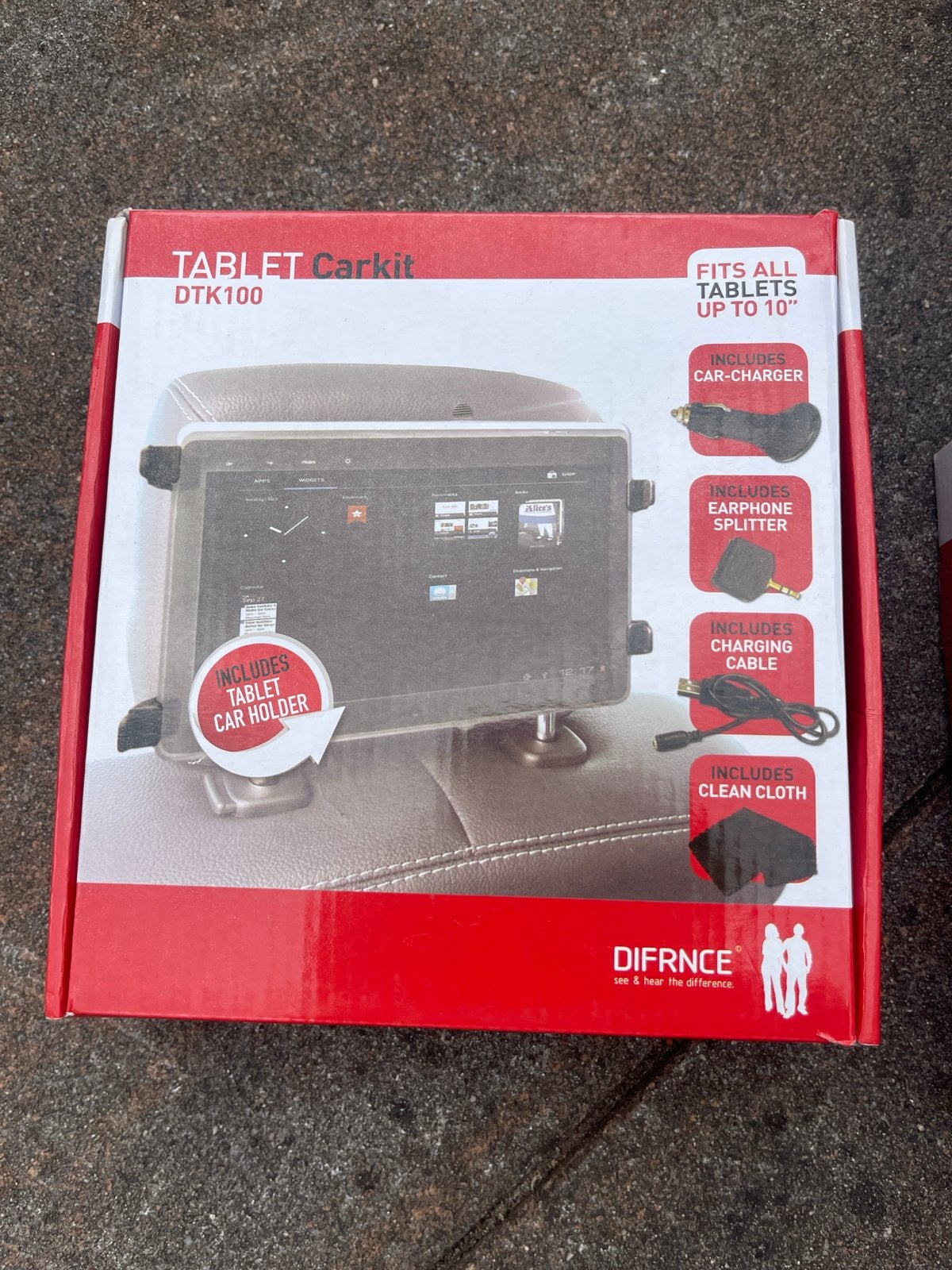 DIFRNCE Tablet Carkit DTK100 - Universele Tablethouder Auto, Ophalen, Nieuw