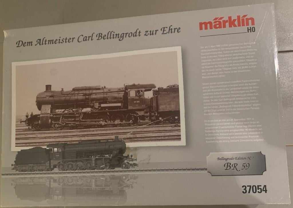 Märklin37054 -CarlBellingrodt -vitrine+doos -geen trein!, Gebruikt, Gelijkstroom of Wisselstroom, Overige typen, Ophalen of Verzenden