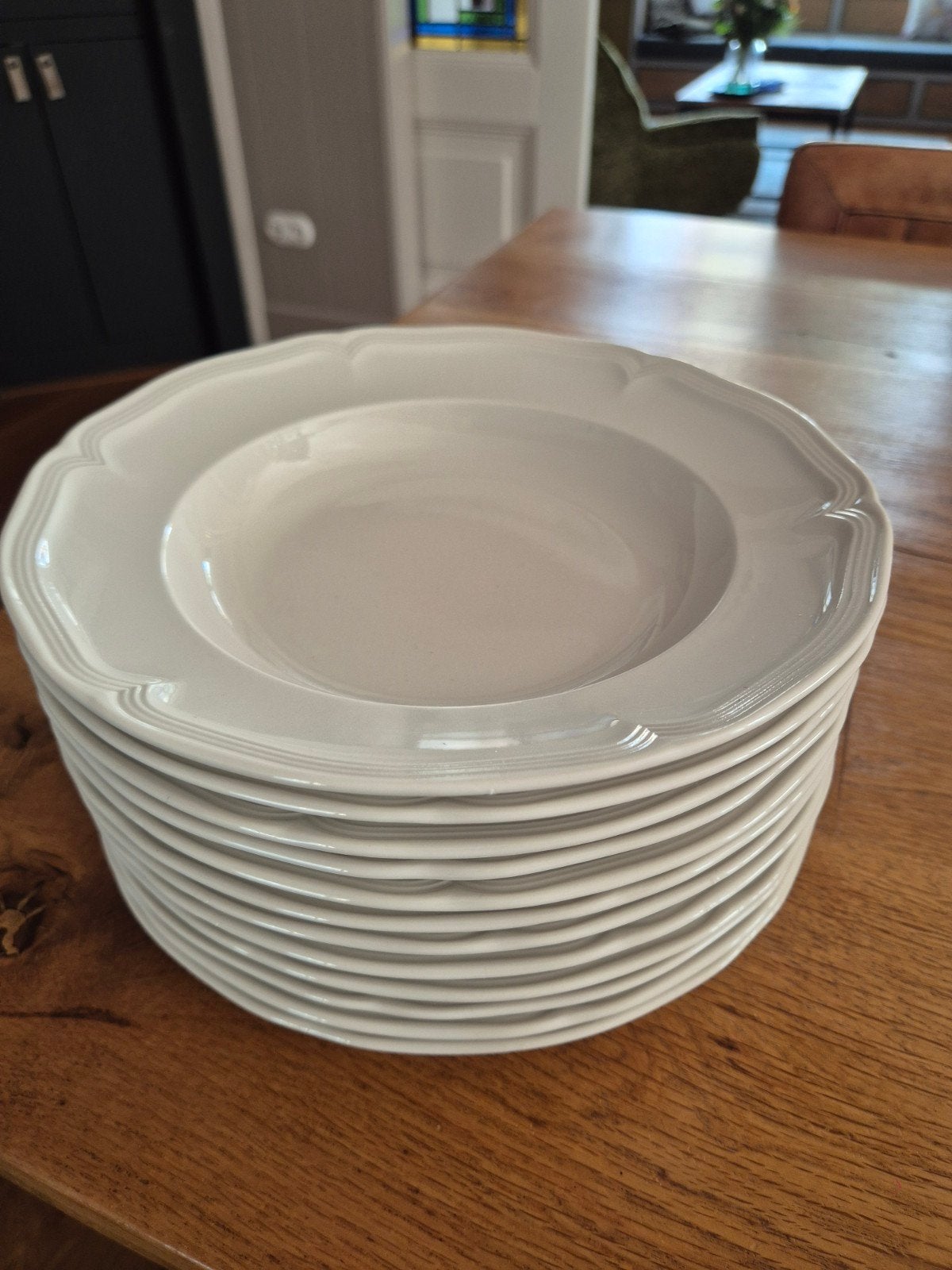 Manoir Villeroy en Boch diepe borden, Villeroy & Boch, Ophalen of Verzenden, Zo goed als nieuw, Bord(en)