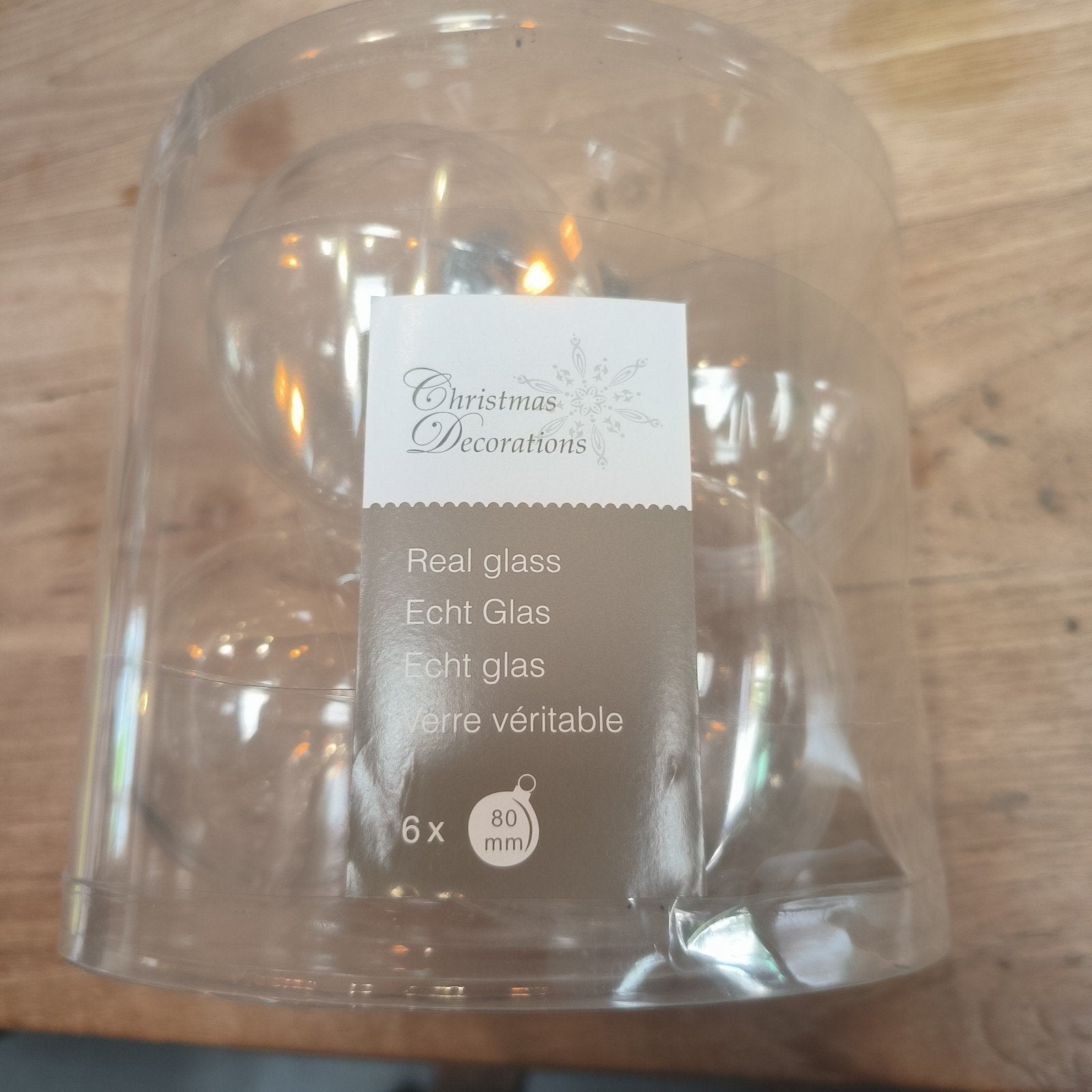 Glazen kerstballen 8 cm - 30 stuks, Diversen, Ophalen, Nieuw