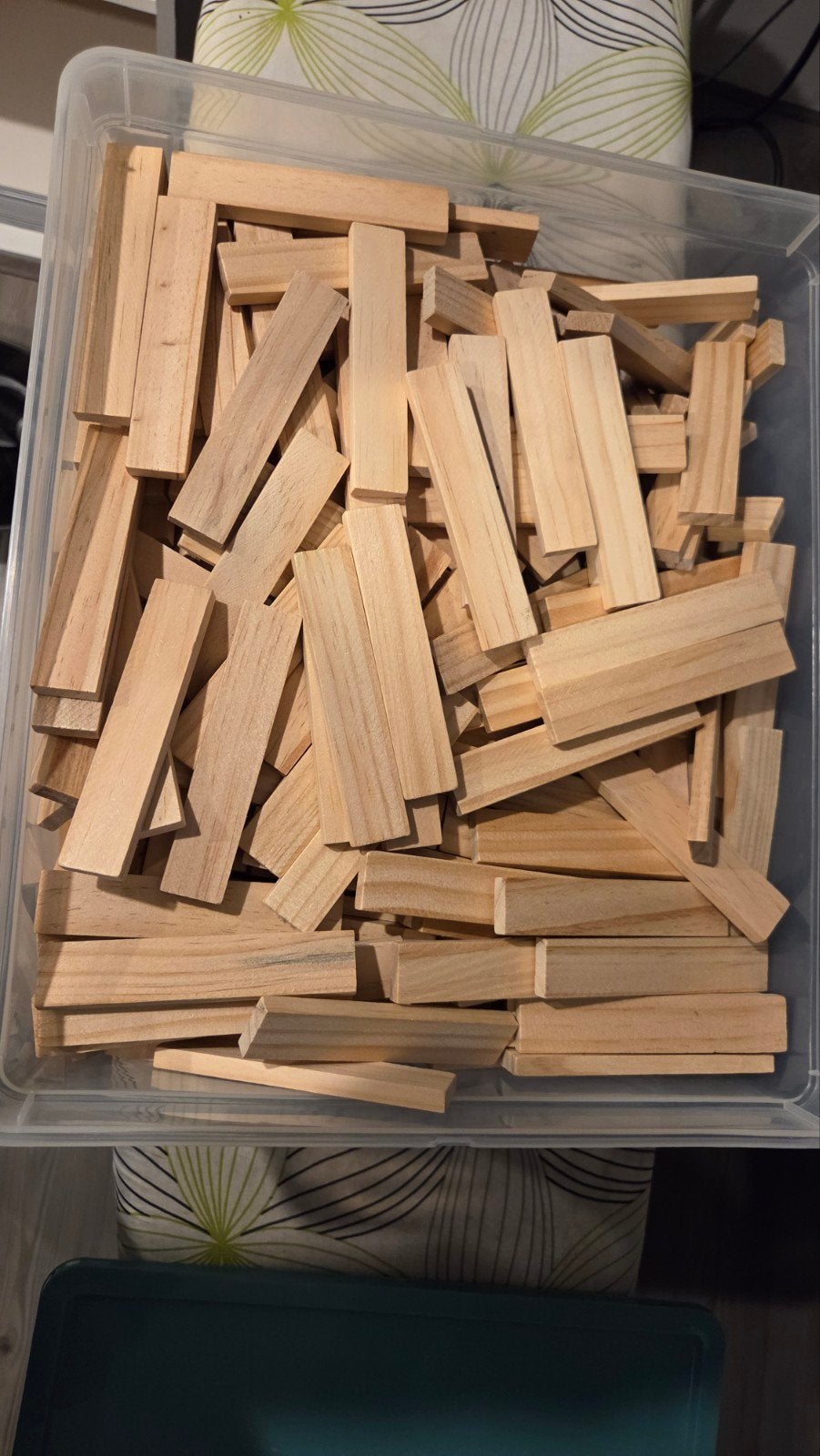 Houten blokjes - Bouwblokken - Jenga-stijl, Ophalen, Gebruikt, Overige merken