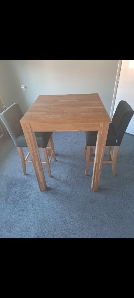 Hoge tafel incl. twee krukken, Ophalen, Zo goed als nieuw