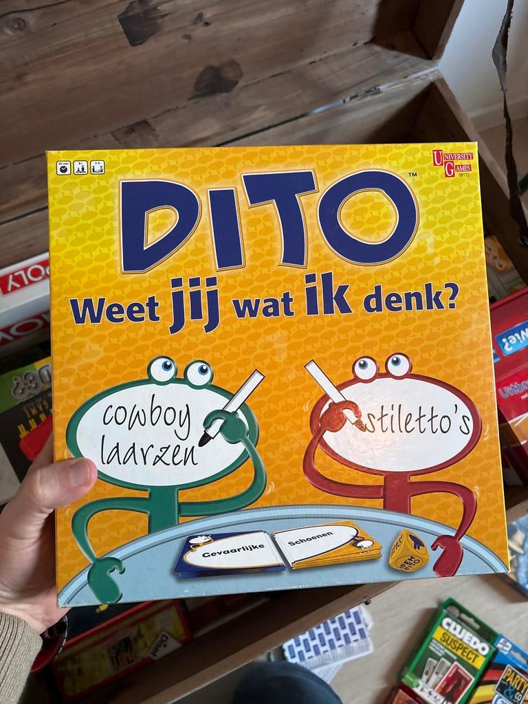 Dito: Weet jij wat ik denk?, Hobby en Vrije tijd, Gezelschapsspellen | Bordspellen, Drie of vier spelers, Ophalen, Gebruikt