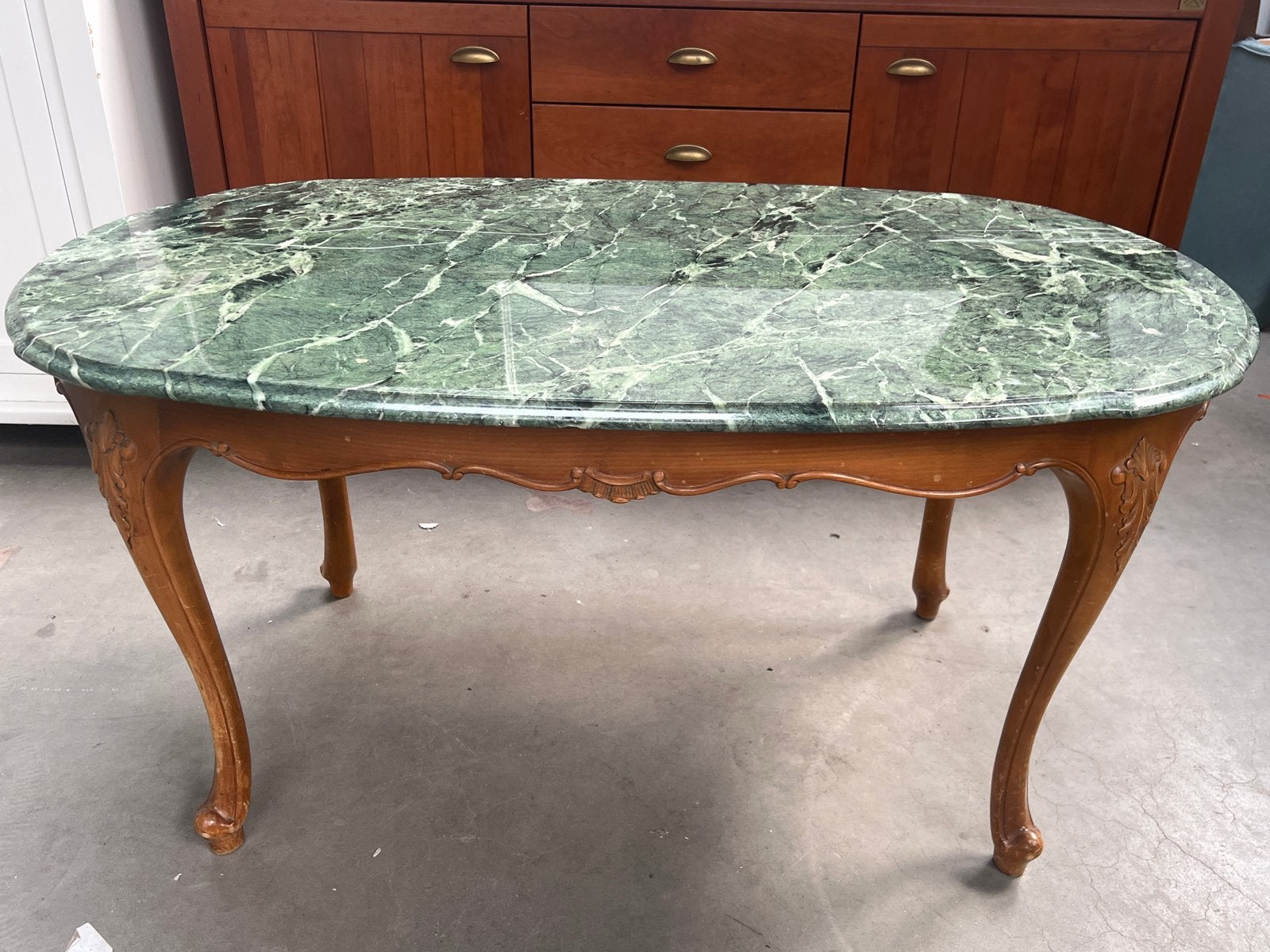 Antieke marmeren salontafel 123/73/60, Antiek en Kunst, Ophalen