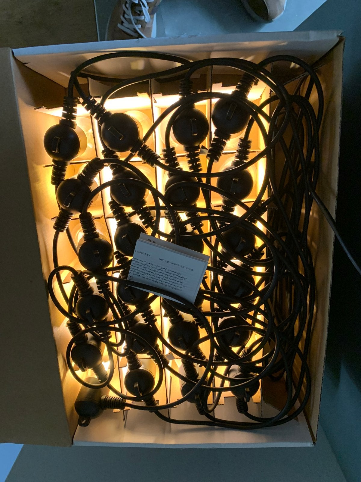 Nieuwe IKEA GARDJÄRN party lampen - 4m, 20 euro, Ophalen of Verzenden, Nieuw