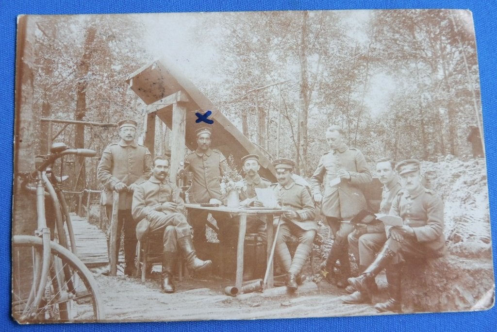 Duitse originele Foto WO1 Veldtelefoonpost Lotharingen (F), Ophalen of Verzenden, Landmacht, Duitsland, Foto of Poster