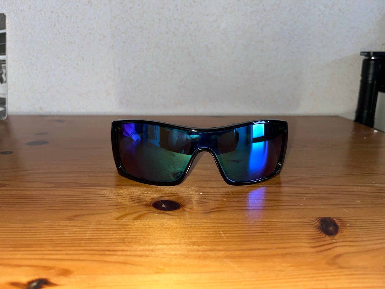 Oakley Custom Zonnebril met Prizm Sapphire Glazen, Zonnebril, Zwart, Ophalen of Verzenden, Zo goed als nieuw