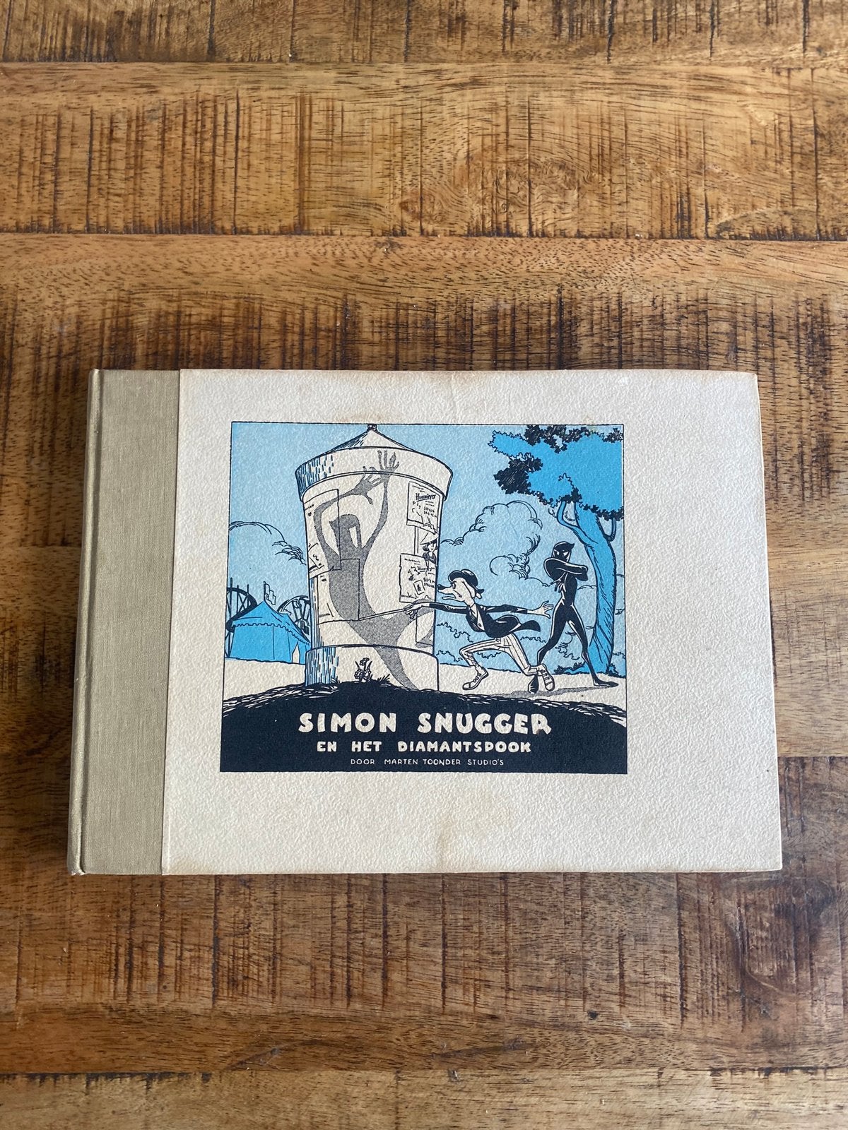 Simon Snugger en het Diamantspook 1950-1951 plakplaatjes, Boeken, Eén stripboek, Ophalen of Verzenden, Gelezen