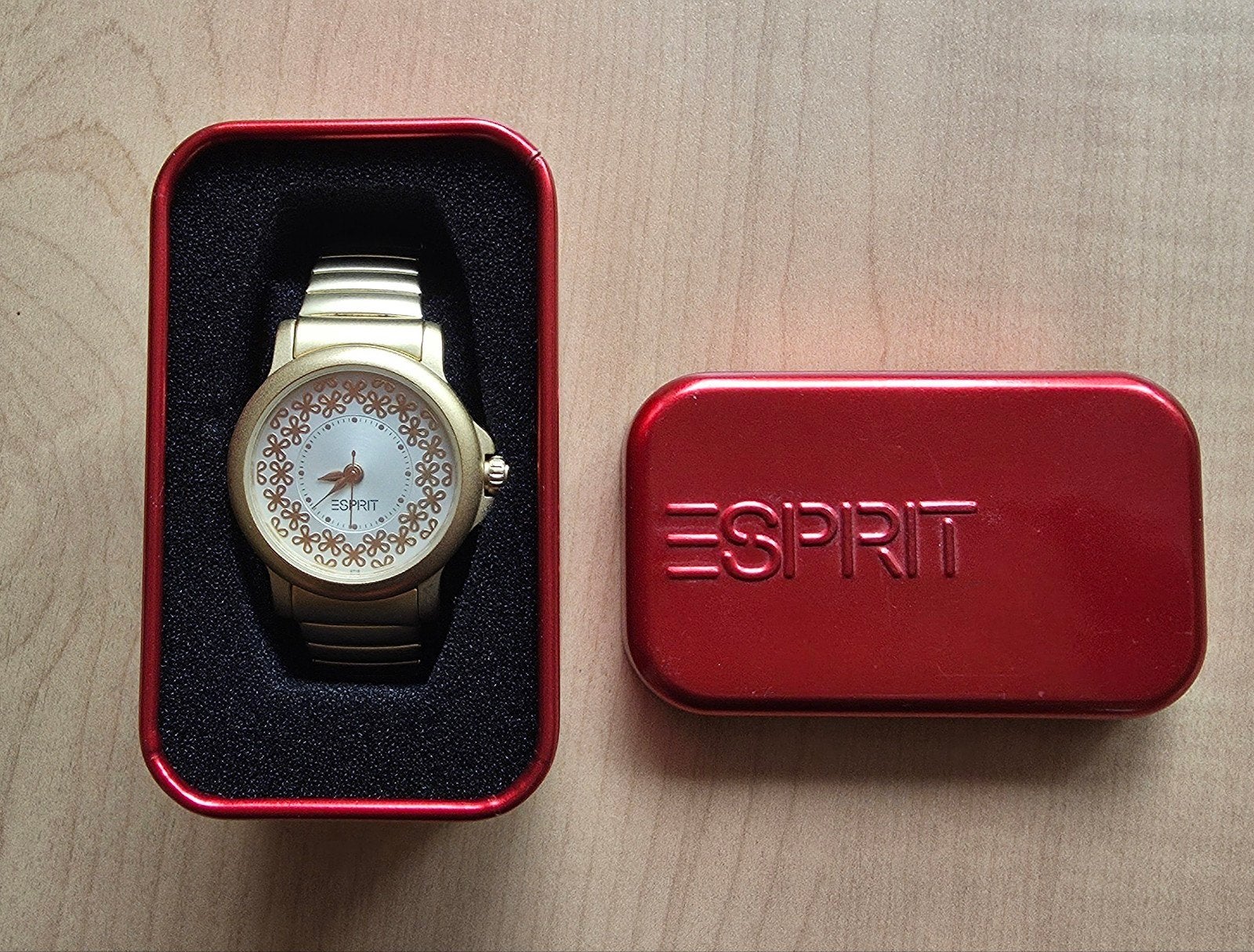 Vintage Esprit Polshorloge in originele doos, Overige materialen, Verzenden, Overige materialen, Zo goed als nieuw