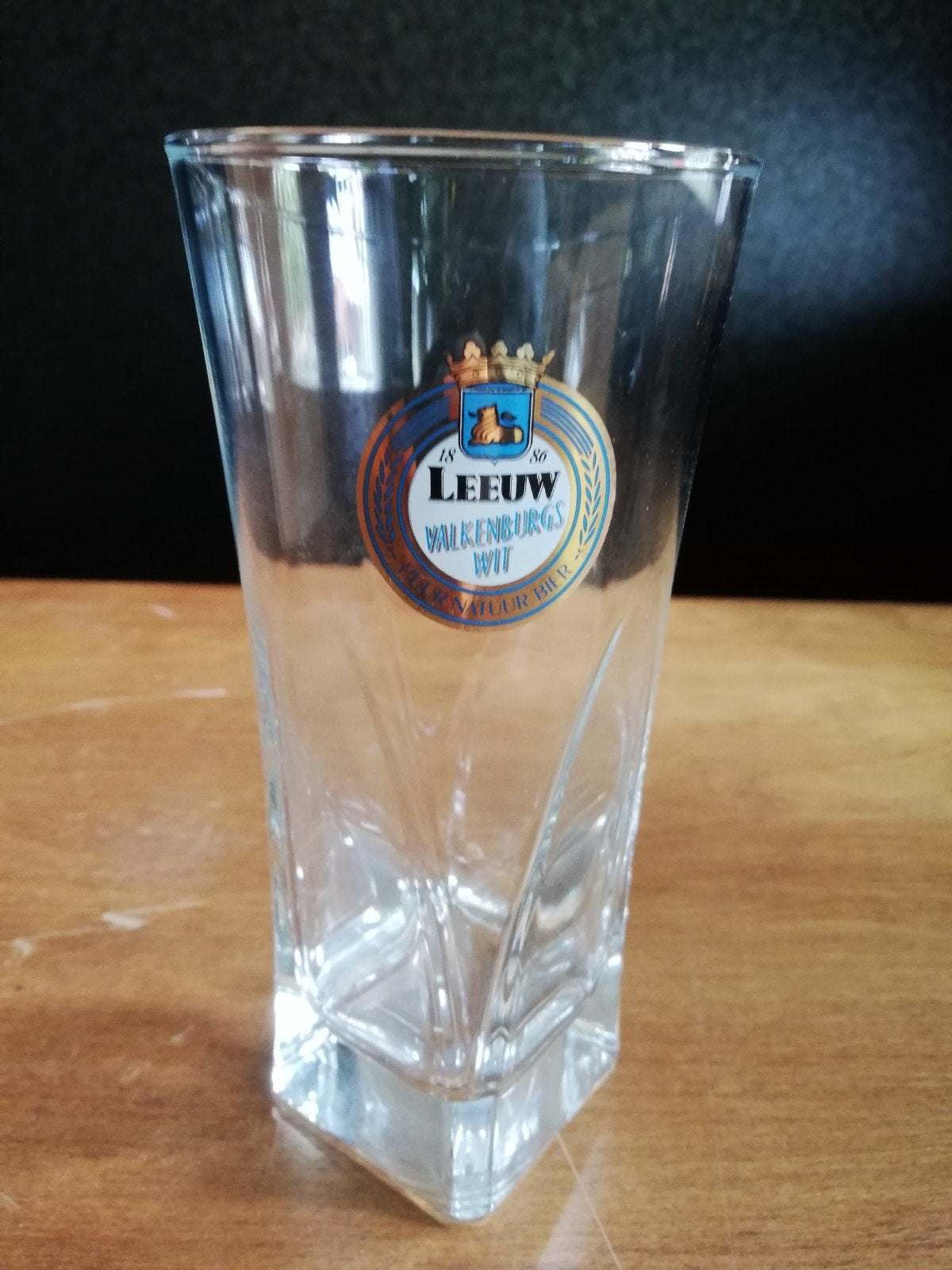 Leeuw bier glas Valkenburgs wit (4st beschikbaar, nieuw), Verzamelen, Glas en Borrelglaasjes, Ophalen of Verzenden, Nieuw