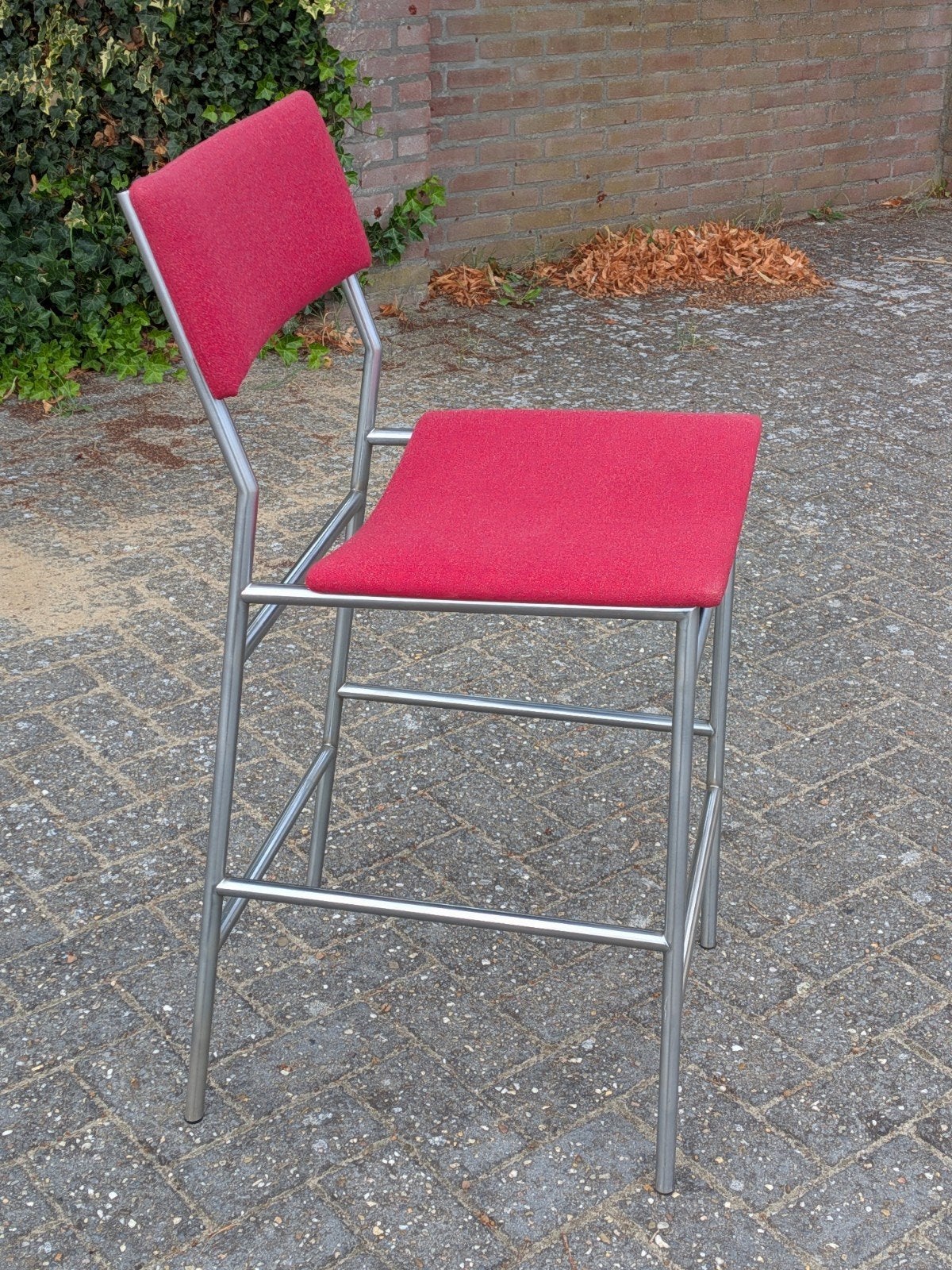 Originele Martin Visser barkruk SB07 voor 't Spectrum Design, Gebruikt, Met voetsteun, Ophalen of Verzenden, Metaal