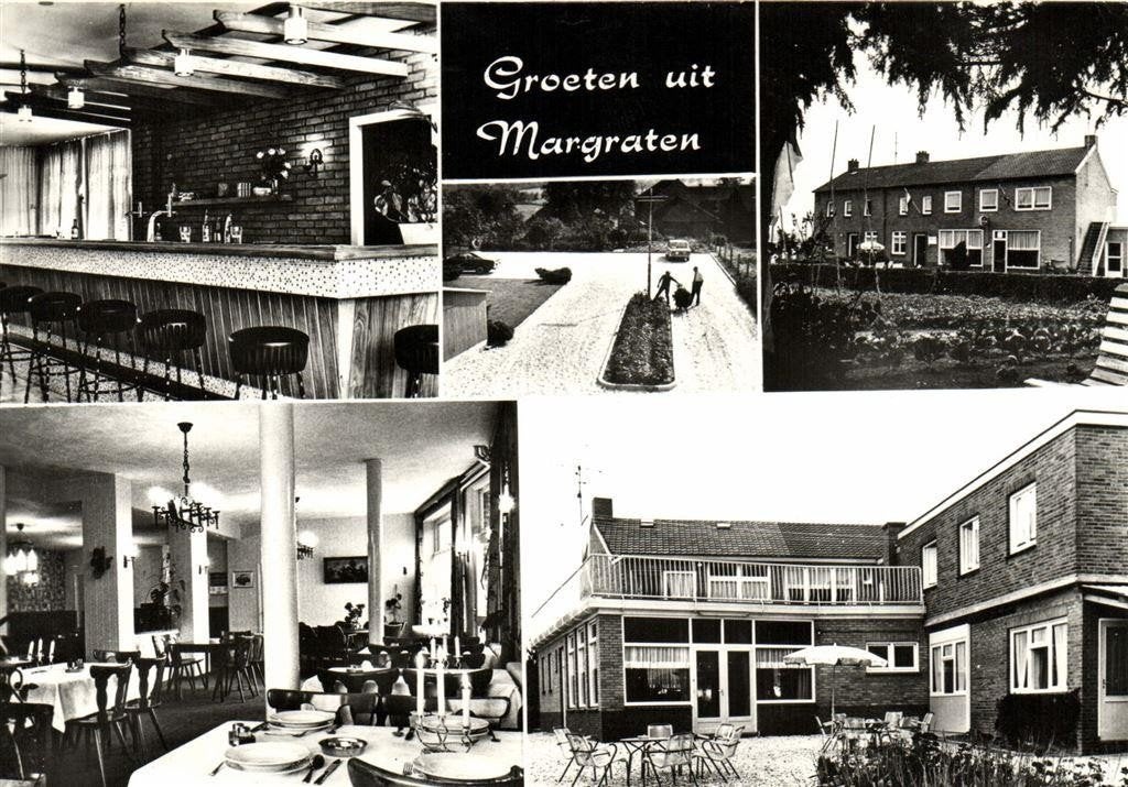 Groeten uit Margraten - 5 afb Pension Frints - 1971 gelopen, Verzamelen, Ophalen of Verzenden, 1960 tot 1980, Gelopen, Limburg