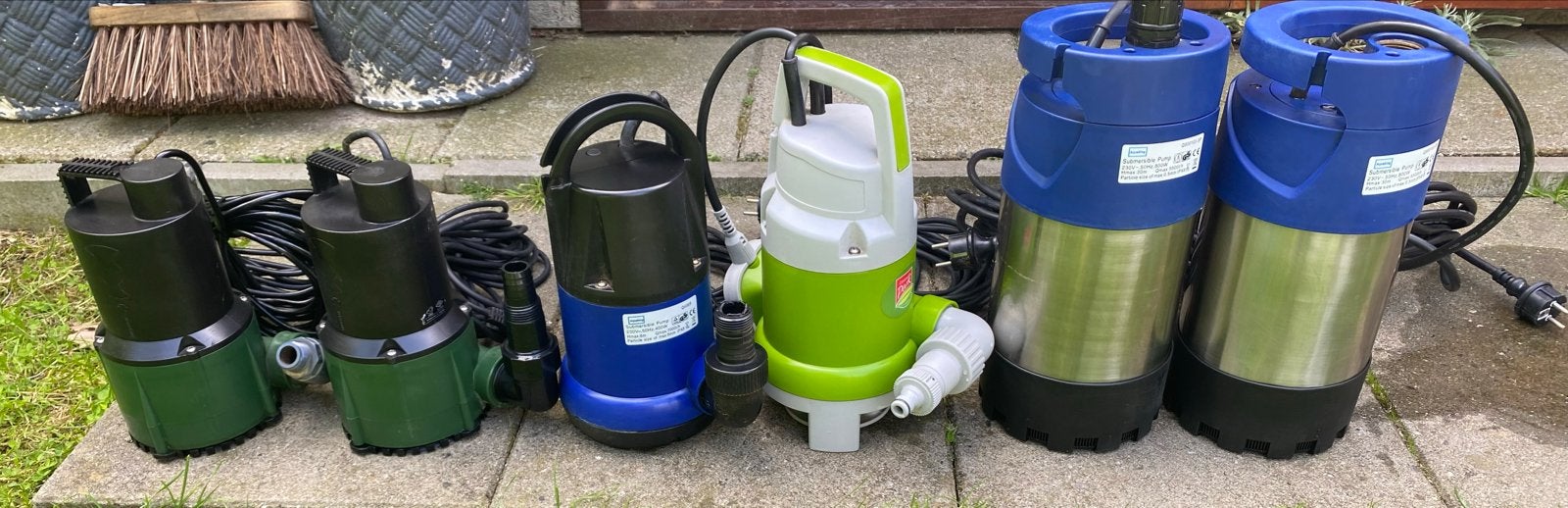 Diverse dompelpompen en waterpompen te koop, Tuin en Terras, Waterpompen, Ophalen, Gebruikt, Elektrisch, Dompelpomp