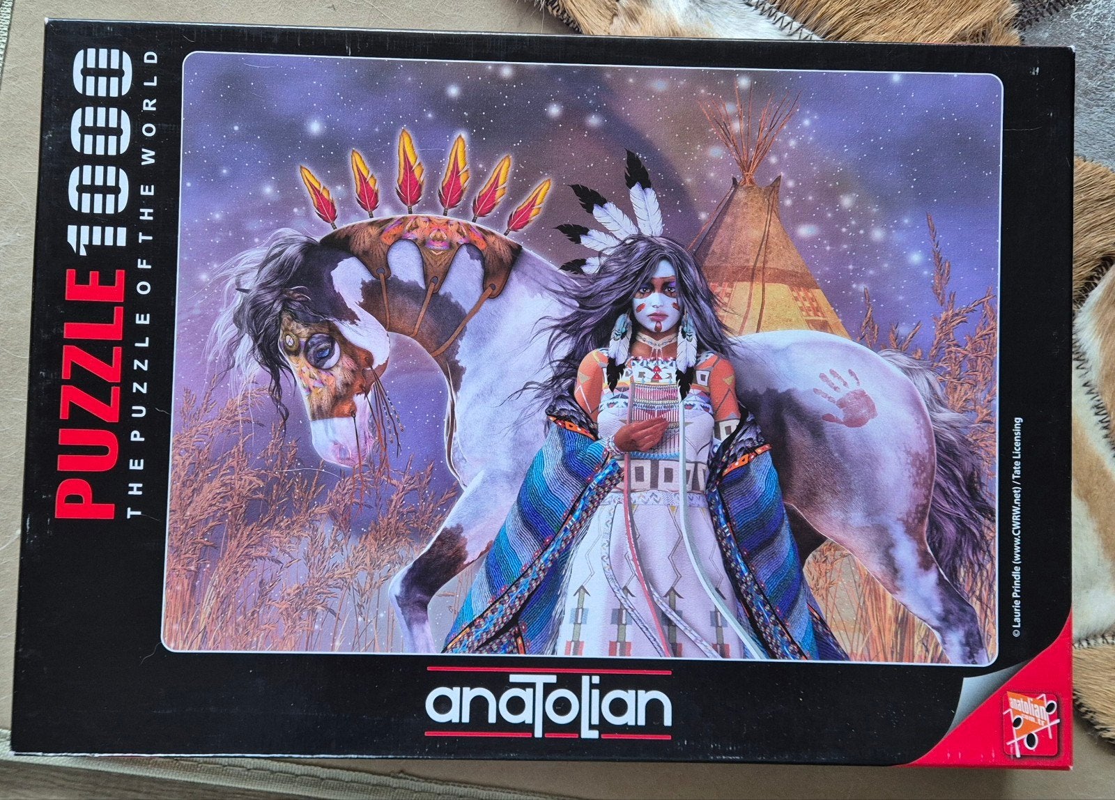 Anatolian puzzel, indiaan, Ophalen of Verzenden, 500 t/m 1500 stukjes, Zo goed als nieuw, Legpuzzel