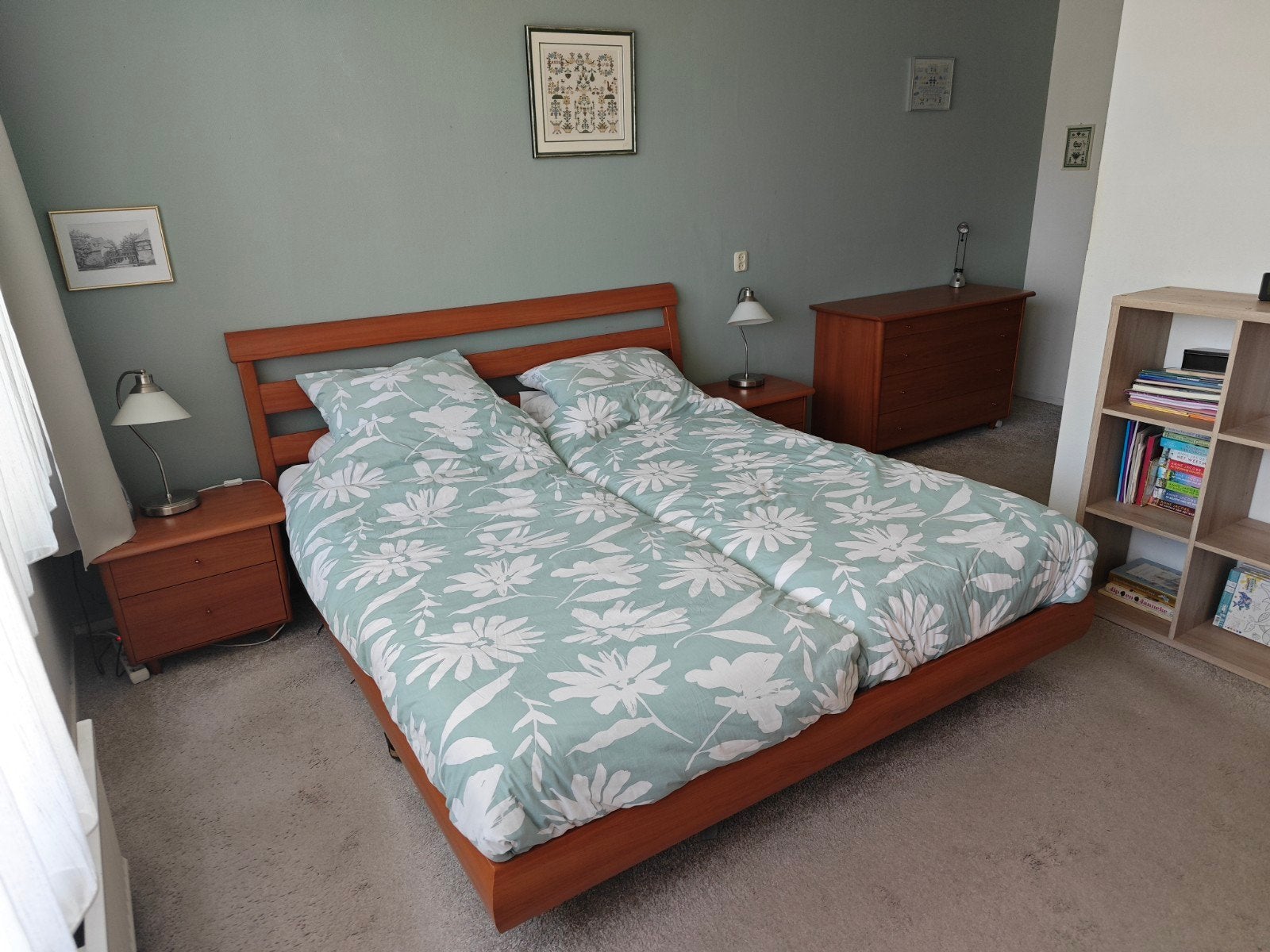 Complete slaapkamer, Gebruikt, Tweepersoons, Ophalen of Verzenden, 80 cm