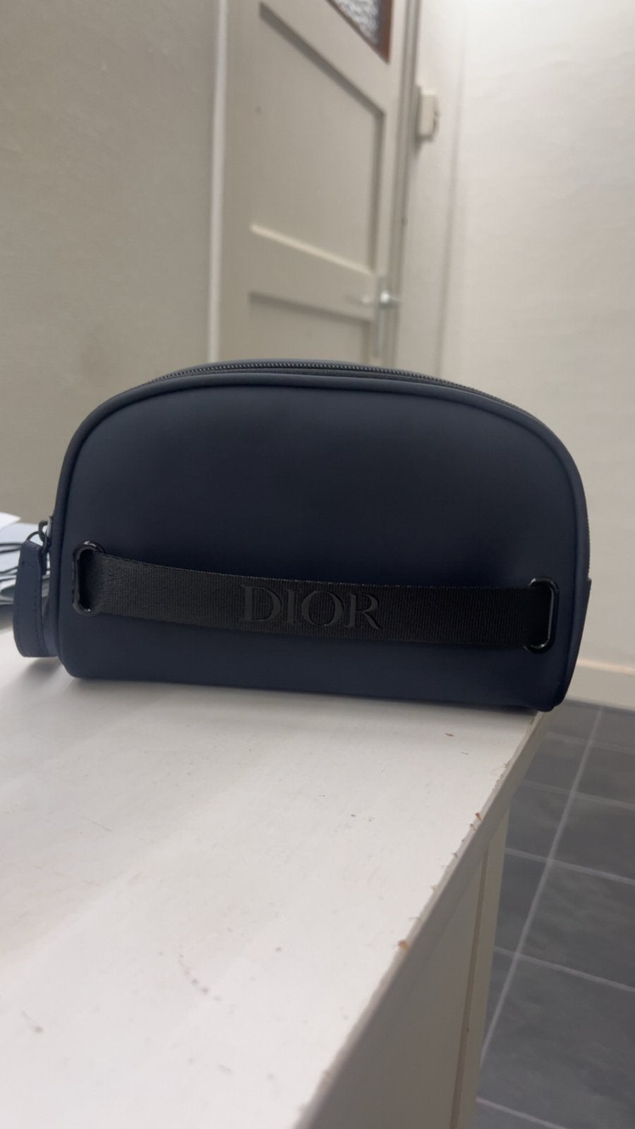 Echte Dior Beauty Toilettas - Donkerblauw, Ophalen of Verzenden, Zo goed als nieuw, Blauw, Heer of Dame