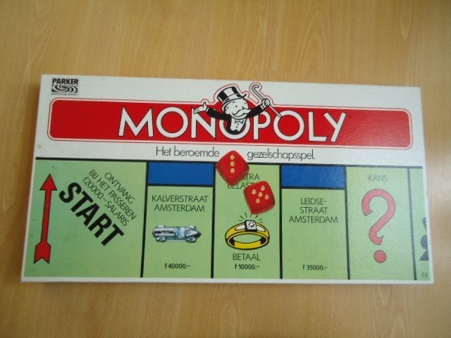 Monopoly, vintage gulden uitgave, Parker, Een of twee spelers, Ophalen of Verzenden, Parker