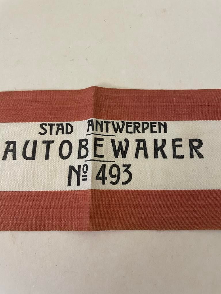 Armband Stad Antwerpen Autobewaker  493, Verzamelen, Ophalen of Verzenden, Gebruikt