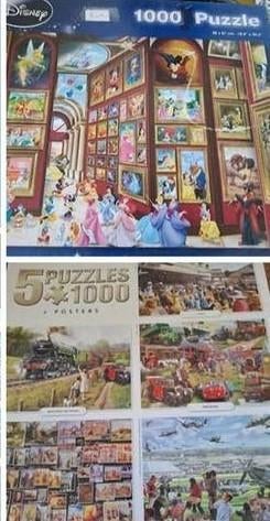 Puzzels 1000 stukjes, Ophalen of Verzenden, 500 t/m 1500 stukjes, Gebruikt, Legpuzzel