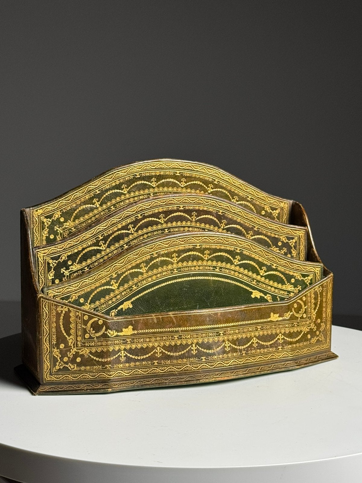 Desk organizer leder, Ophalen of Verzenden, Zo goed als nieuw