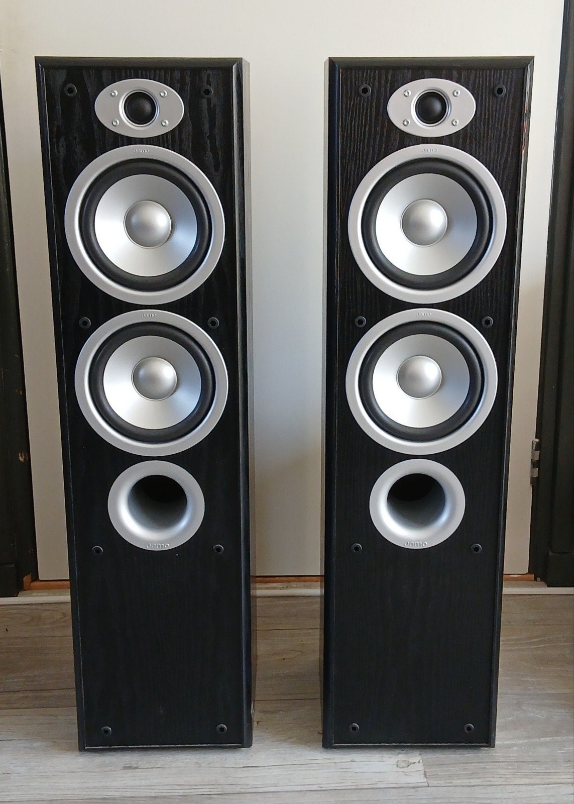 Jamo E 350 Vloerstaande Luidsprekers - 100W, 8 Ohm, Ophalen, Vloerstaande luidspreker, Gebruikt, 60 tot 120 watt