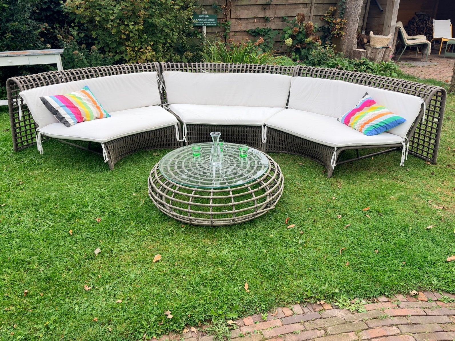 Apple Bee Wave loungeset, Tuin en Terras, Ophalen, Kunststof, Gebruikt, 6 zitplaatsen