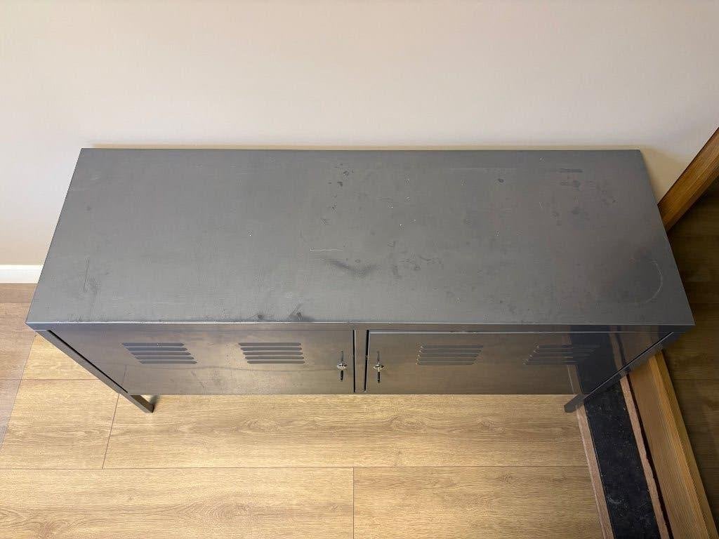 Prachtige grijze dossierkast met sleutels, Ophalen, Gebruikt, 100 tot 150 cm, Minder dan 100 cm