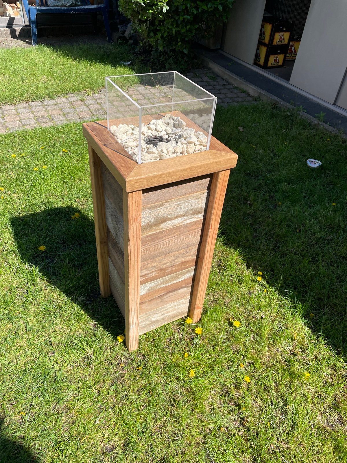 Stijlvolle sfeerhaard met perspex Omranding, Tuin en Terras, Vuurkorven, Nieuw, Ophalen of Verzenden