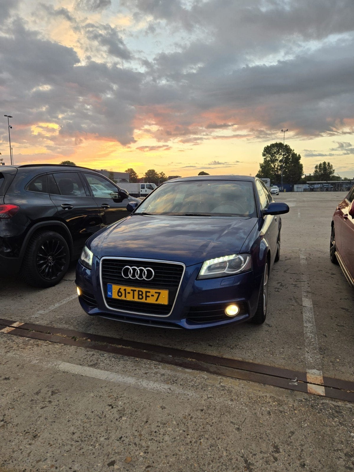 Audi A3 1.2TFSI 77KW SB 2012 Blauw 5-deurs, Auto's, Voorwielaandrijving, Zwart, 4 cilinders, Blauw