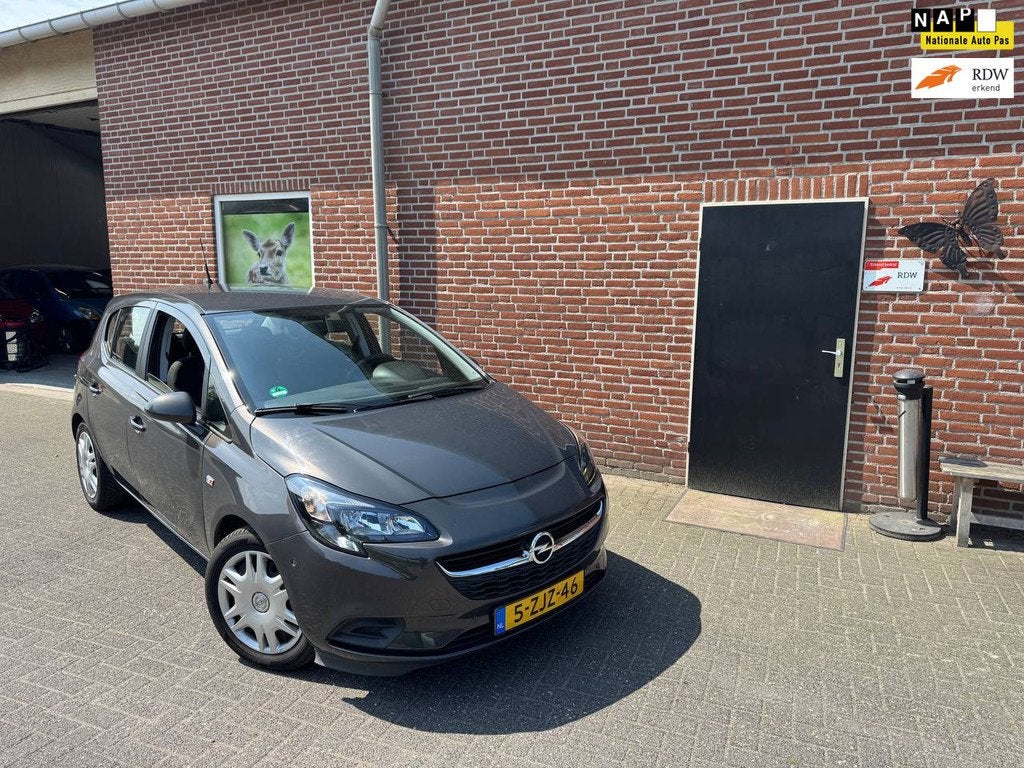 Opel Corsa 1.0 Turbo Edition 5 DRS Airco, Camera, Trekhaak, Voorwielaandrijving, Stof, Gebruikt, Origineel Nederlands
