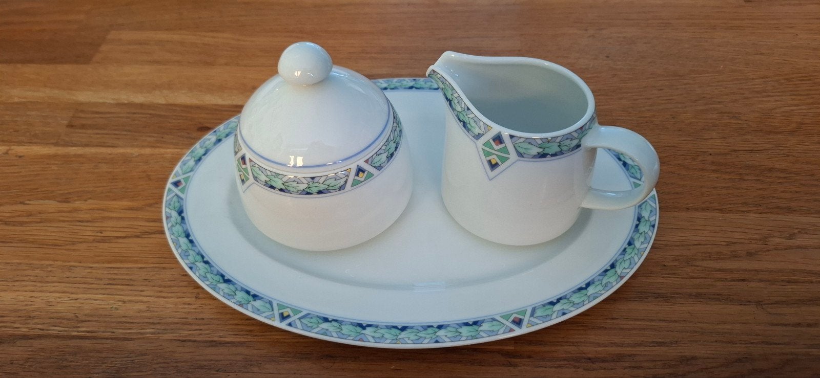 Arzberg ( AH) suiker en melk set, smalle decoratierand, Arzberg, Overige typen, Ophalen of Verzenden, Zo goed als nieuw