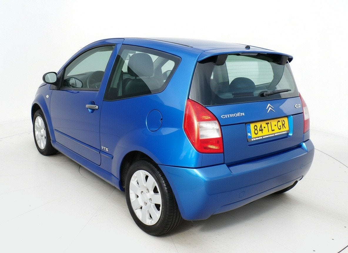 Citroen C2 1.4i VTR Clima-Elek ramen, Auto's, Voorwielaandrijving, Zwart, 4 cilinders, Origineel Nederlands