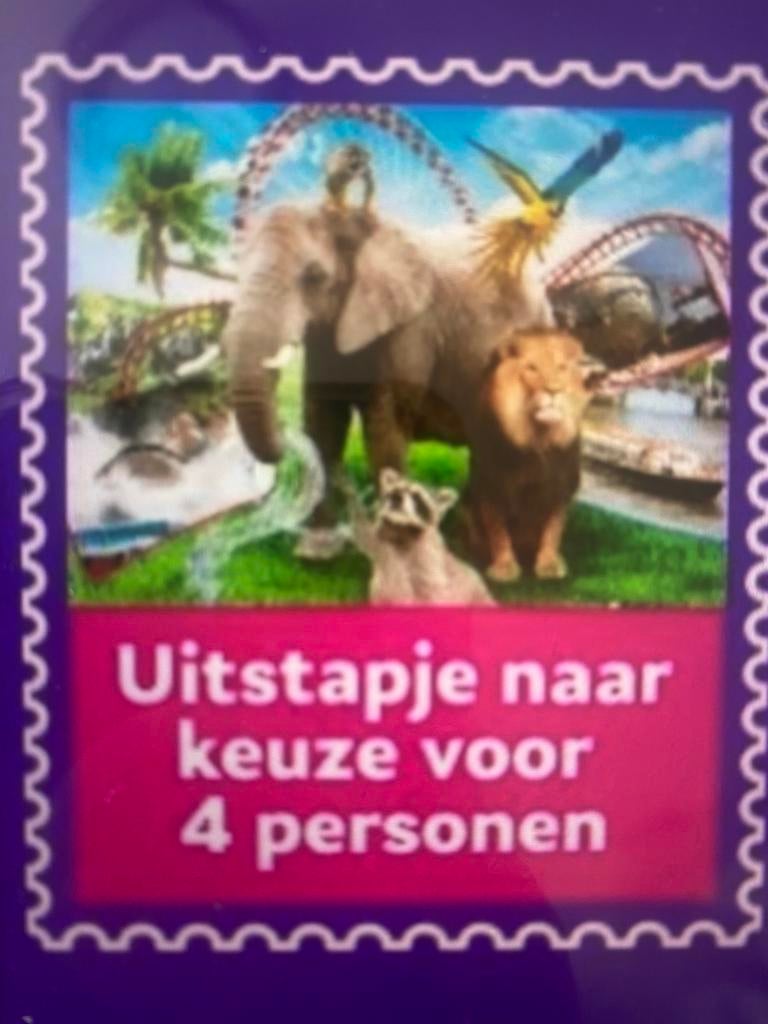 Dagje uit naar keuze 4 personen uitstapje vriendenloterij, Tickets en Kaartjes, Drie personen of meer, Ticket of Toegangskaart