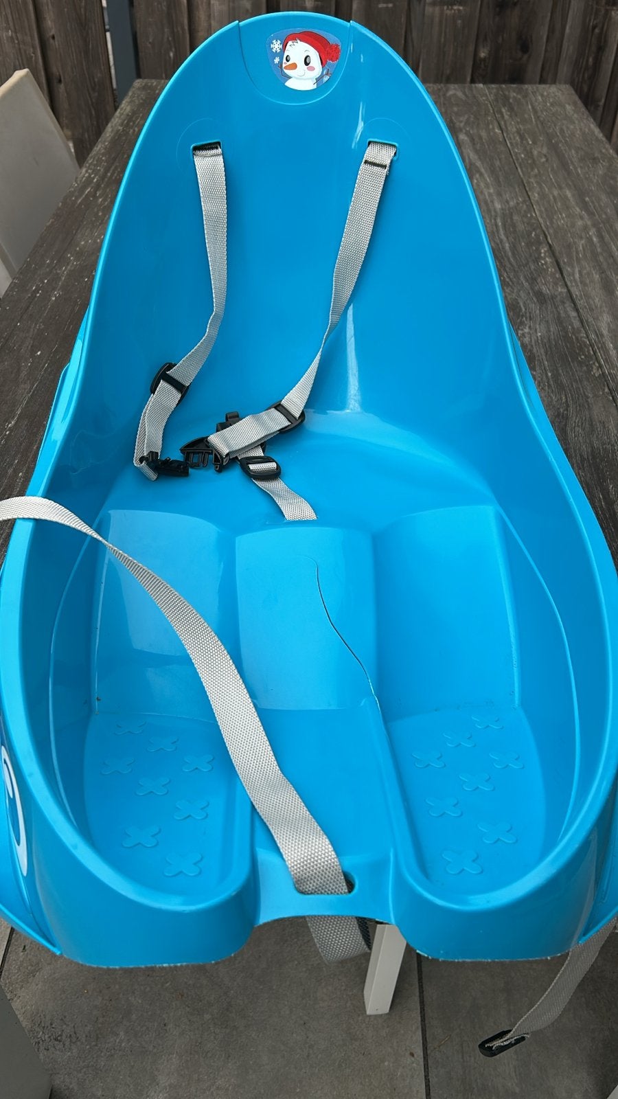Baby slee met riempjes, Ophalen, Rugleuning, Gebruikt, Kunststof