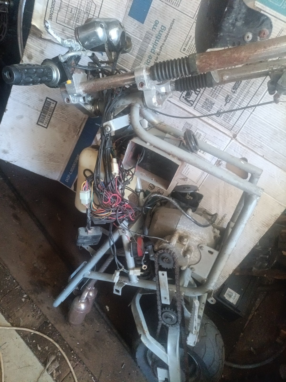 Onderelen Mini Bike / Pitbike - Opknapper of voor onderdelen, Fietsen en Brommers, Minibikes, Midibikes en Pitbikes, Ophalen, Gebruikt