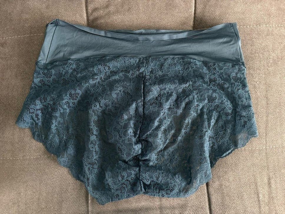 Marie Jo turquoise kanten tailleslip - mt 44, Marie Jo, Ophalen of Verzenden, Overige kleuren, Slip