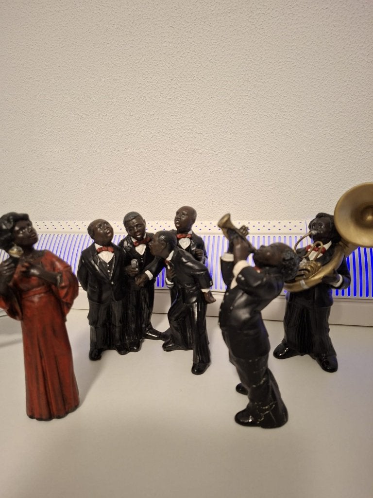 Vintage beeldjes muziekfiguren, Verzamelen, Beelden en Beeldjes, Ophalen of Verzenden, Zo goed als nieuw