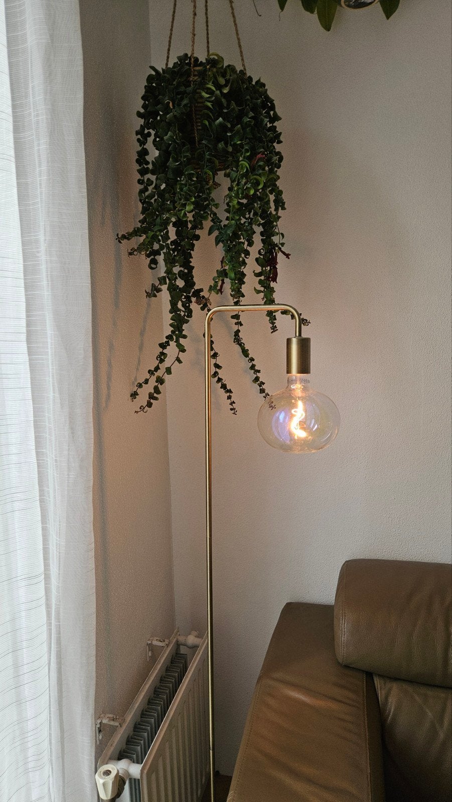 Vloerlamp Daphne kwantum goud, Huis en Inrichting, Ophalen, Zo goed als nieuw, 150 tot 200 cm
