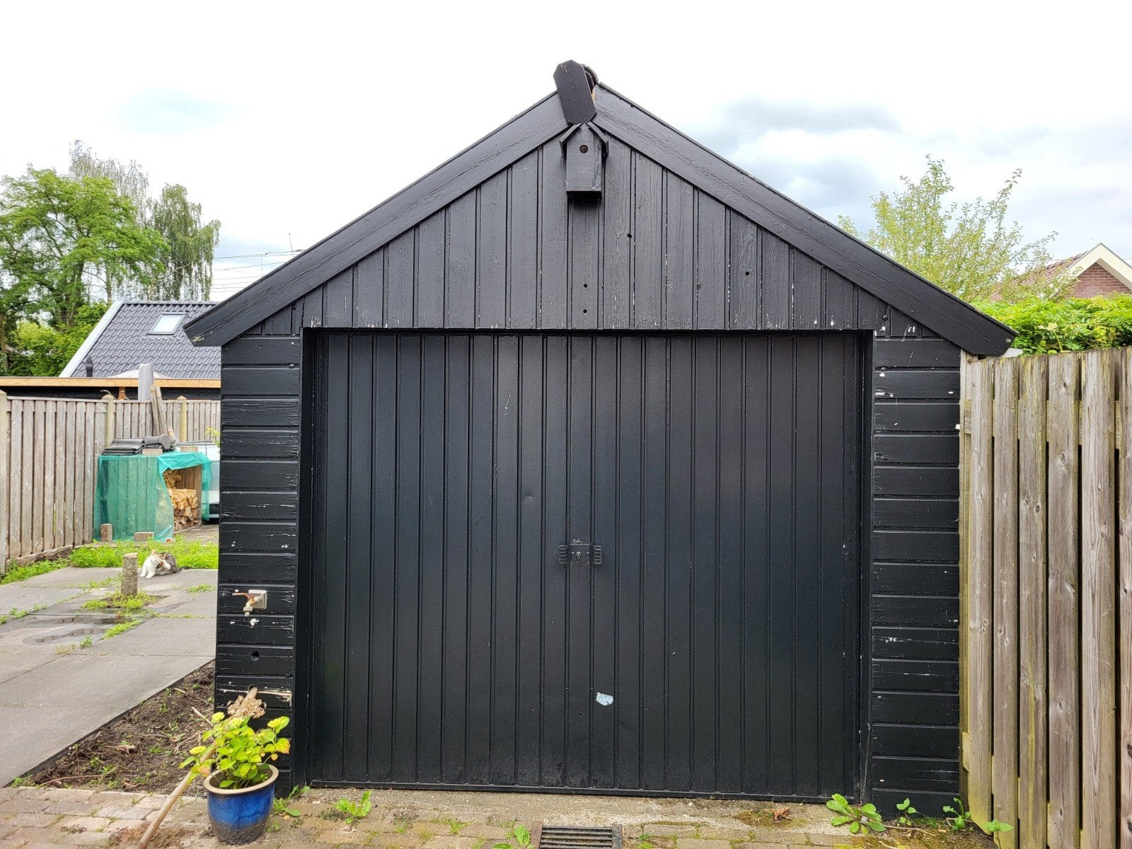 Garagedeur, gratis, Ophalen, Gebruikt, 120 cm of meer, Garagedeur