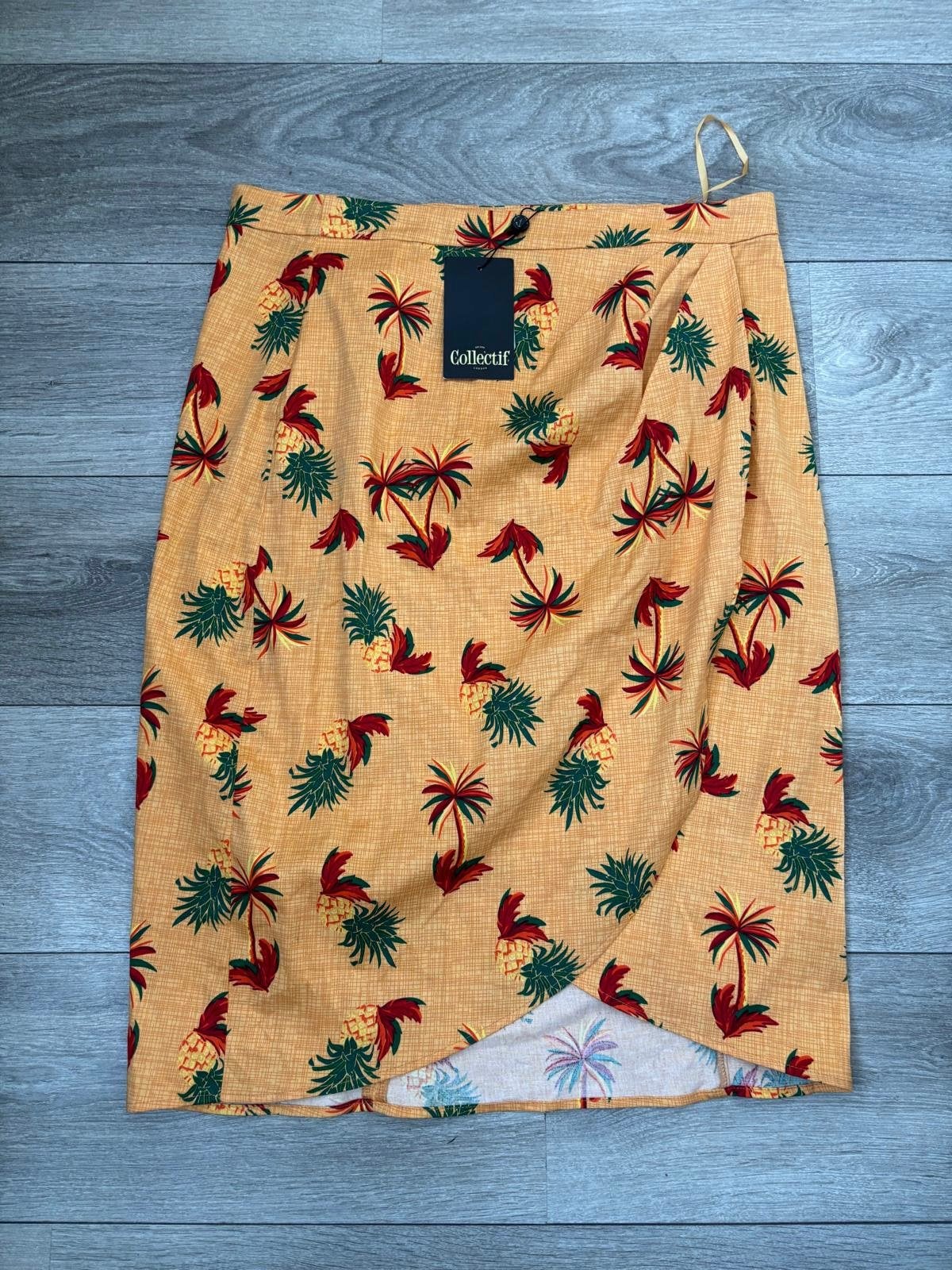 Nieuwe Collectif rok maat xxxxl, Kleding | Dames, Geel, Maat 46/48 (XL) of groter, Ophalen of Verzenden, Knielengte