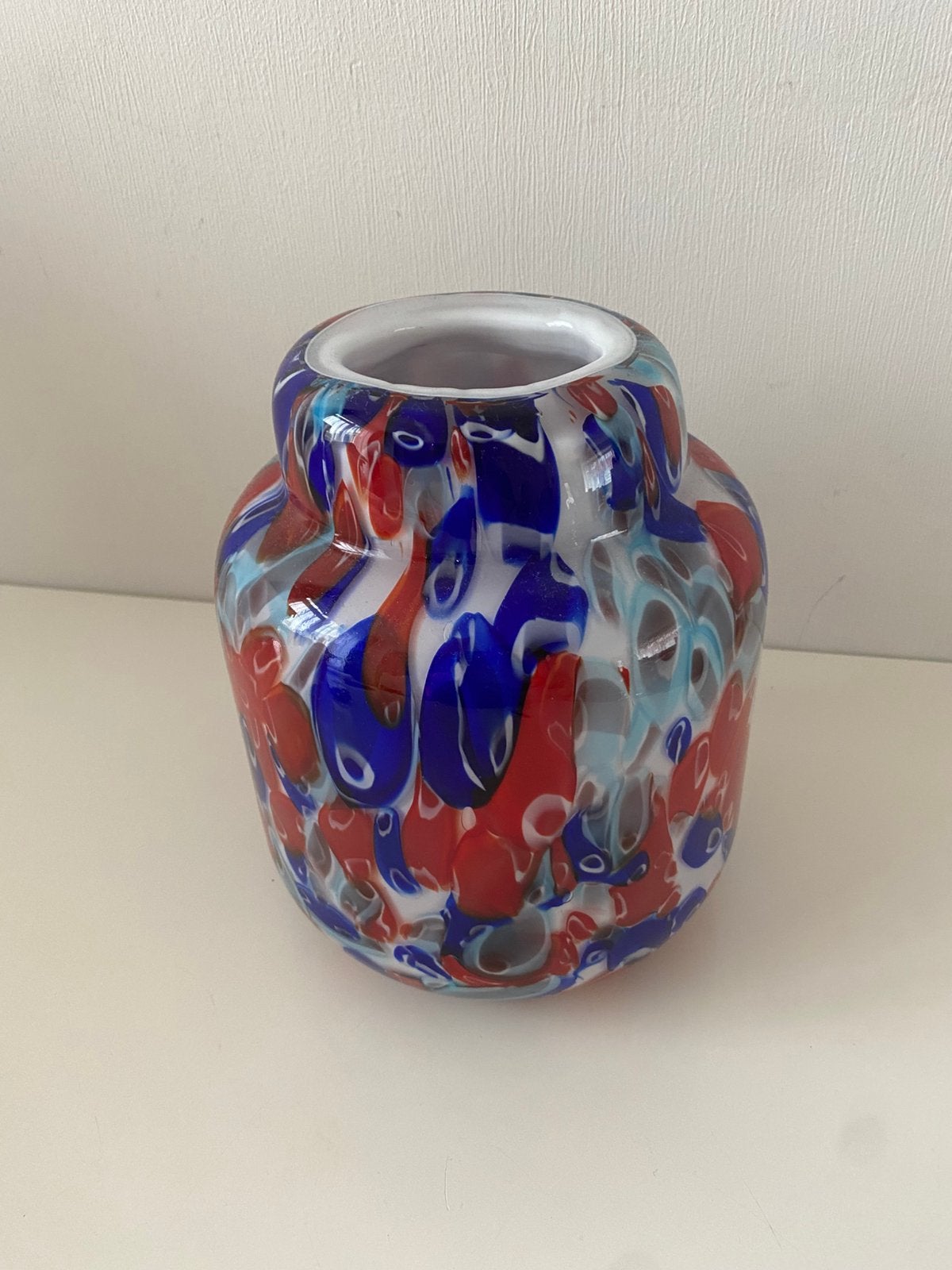 Kleurrijke Murano-stijl vaas, Ophalen of Verzenden