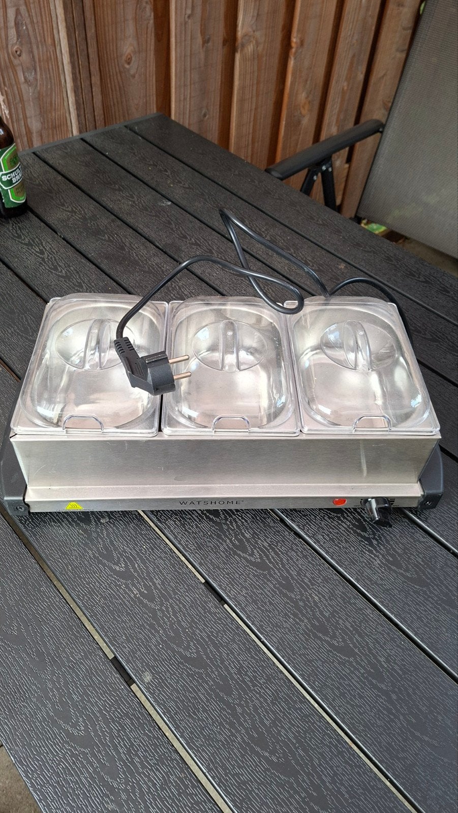 Watshome Buffetwarmer met 3 Warmhoudplaten, Witgoed en Apparatuur, Ophalen, Zo goed als nieuw