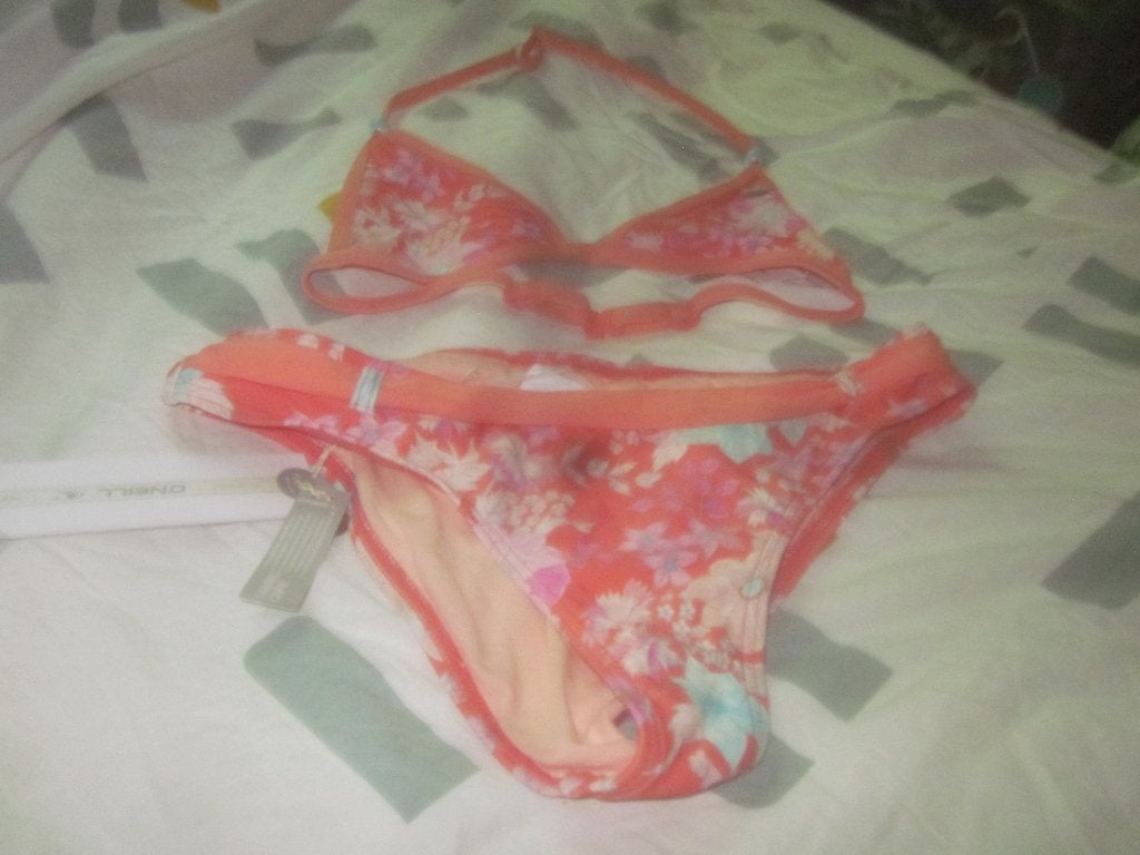 Nieuw zalm/roze/turquoise ea bloemen bikini O'Neill, Meisje, Ophalen of Verzenden, O'Neill, Nieuw