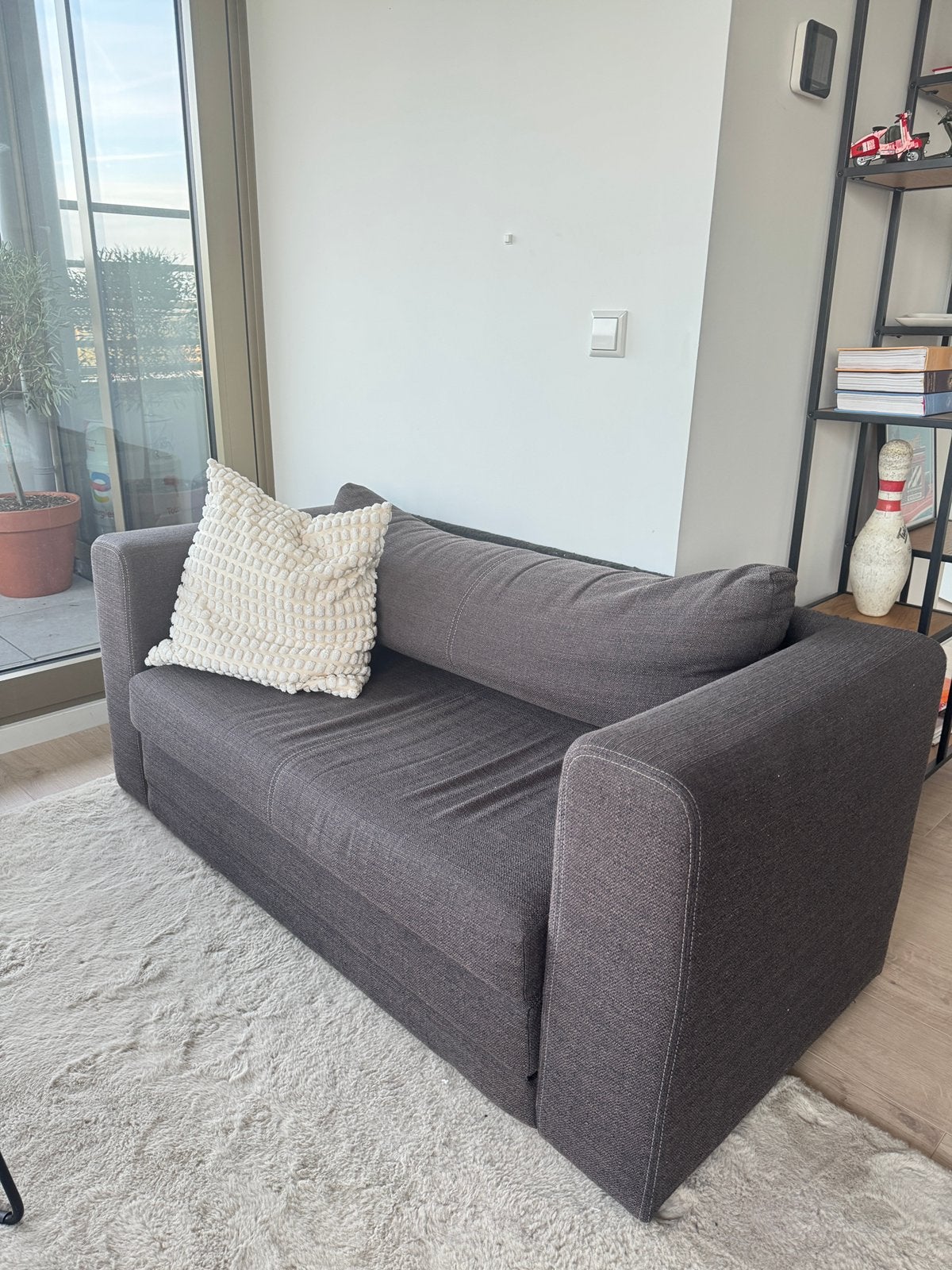 2 persoons slaapbank, Huis en Inrichting, Ophalen, Gebruikt, Tweepersoons, 75 tot 100 cm