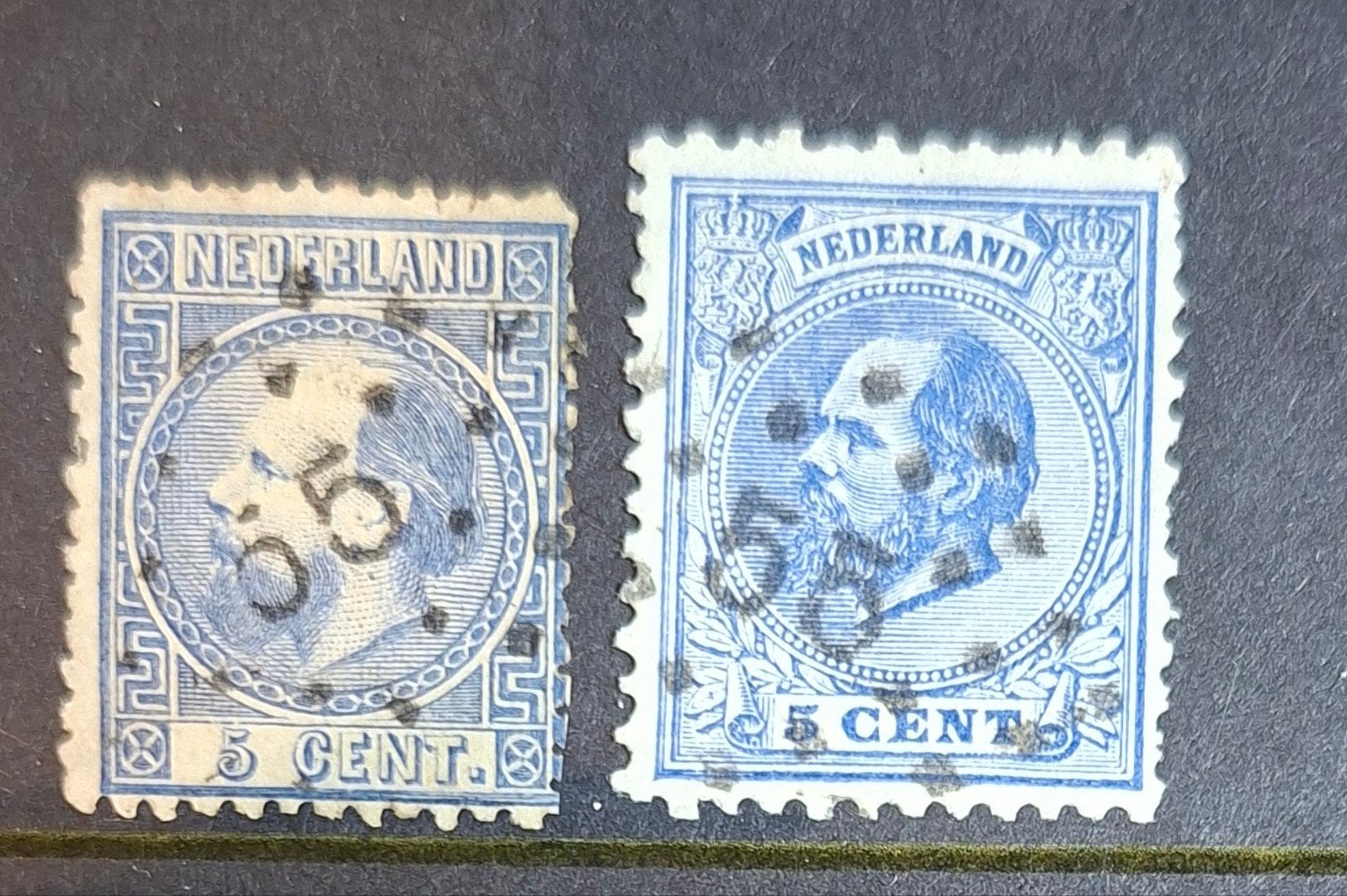 puntstempel zegels num 55 Helmond, Ophalen of Verzenden