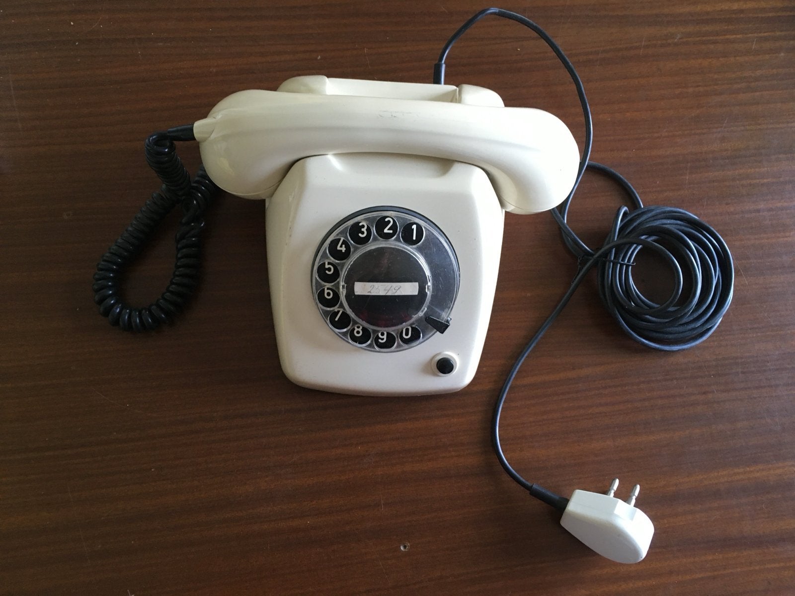 Vintage PTT T65 Draaischijf Telefoon - Ivoor, Verzenden, Gebruikt, Met draaischijf